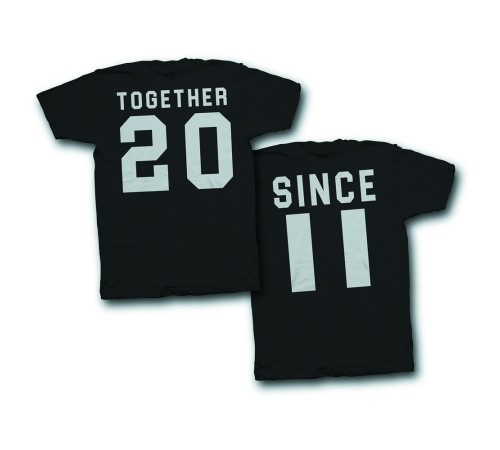 Парные футболки для двоих влюбленных "Together Since (Вместе с...)"